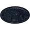 Ekena Millwork Tristan Ceiling Medallion (Fits Canopies up to 5 1/2"), Hand-Painted Midnight Dream, 26"OD x 3"P CM26TNMDF - alternate 2